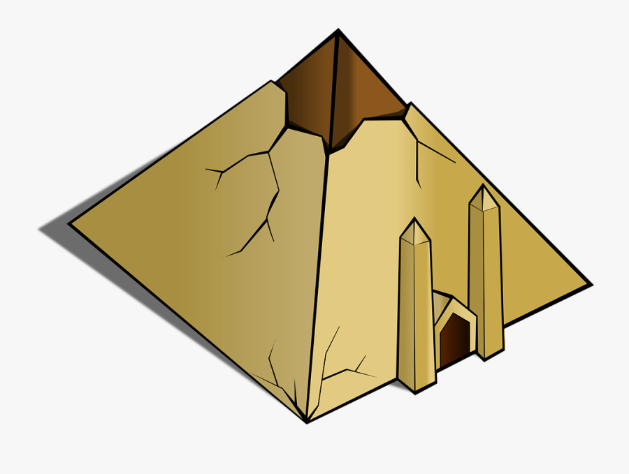 Pyramid, Ruin, Egyptian, Ancient, Grave, Exterior - Ancient Egypt Transparent Background Pyramids, Transparent Clipart