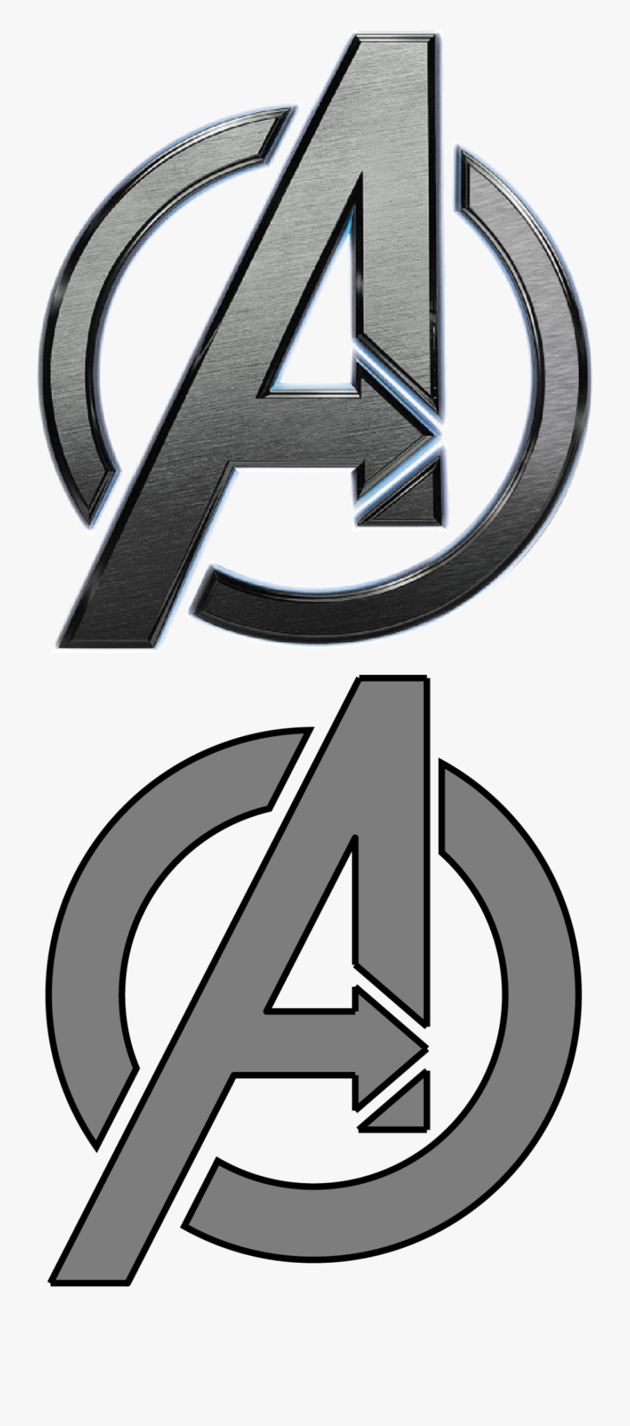 America Marvel Universe Cinematic Thor Black Logo Clipart - Letra A De Avengers Png, Transparent Clipart