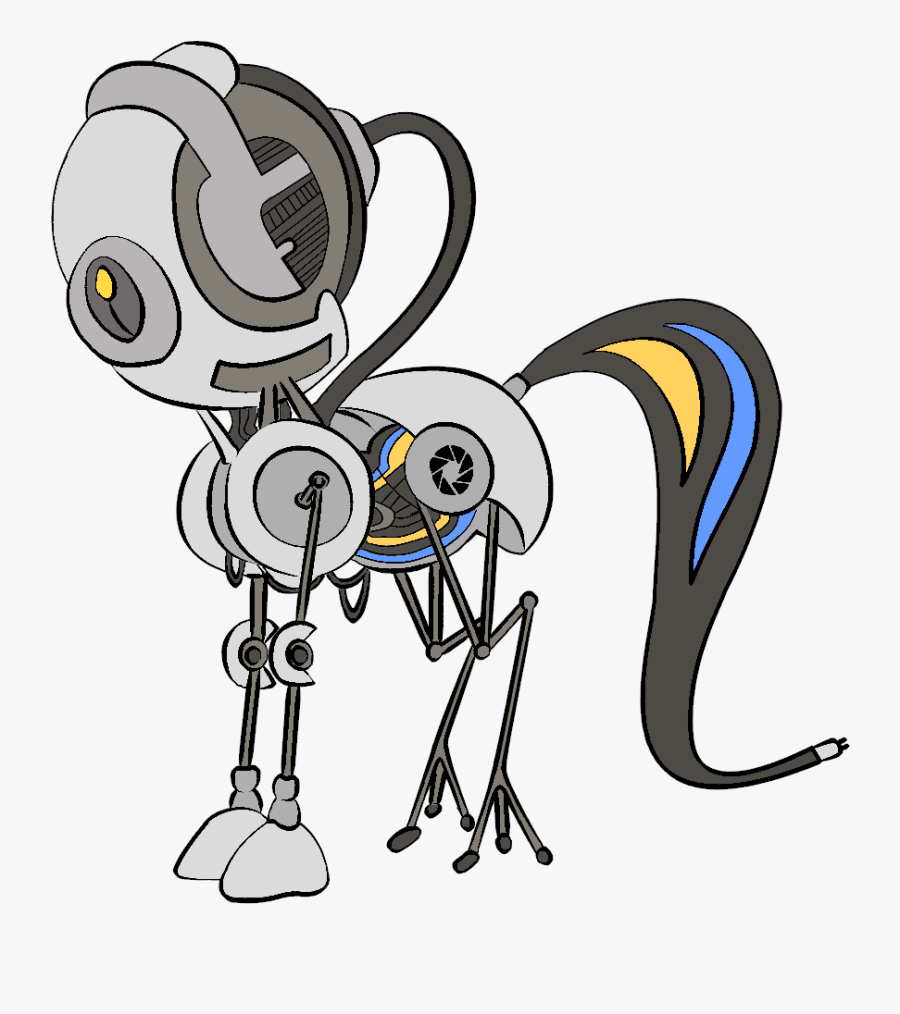 Aperture Science, Glados, Ponified, Portal , Robot, - Cartoon, Transparent Clipart