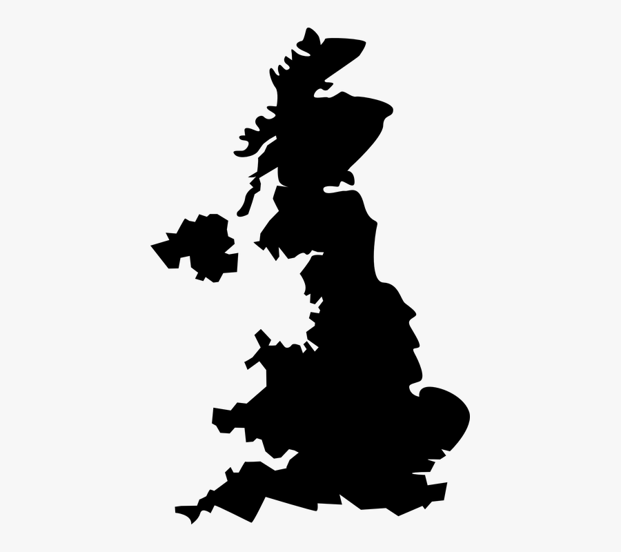 Free Image On Pixabay - United Kingdom Map Black, Transparent Clipart