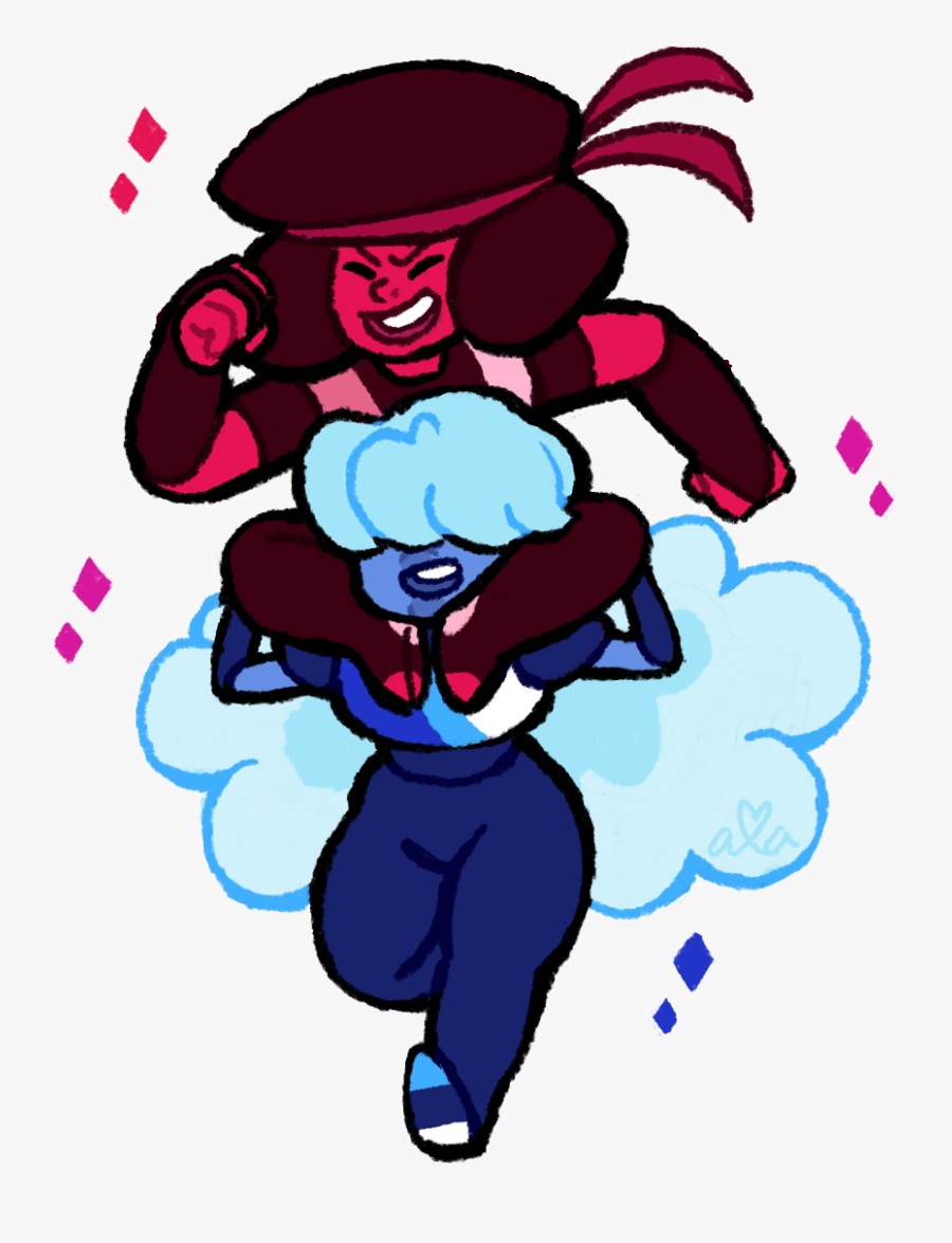 Ruby And Sapphire - Steven Universe Pearl Gemsona Fusions, Transparent Clipart