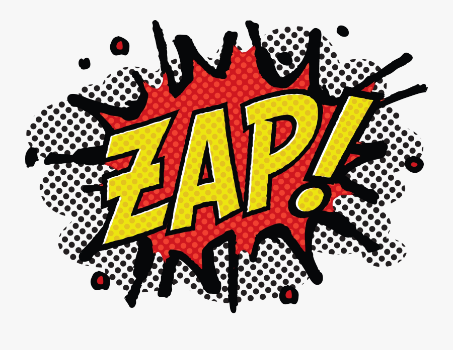 Zap Batman Message Cartoon - Comic Book Words Png , Free Transparent