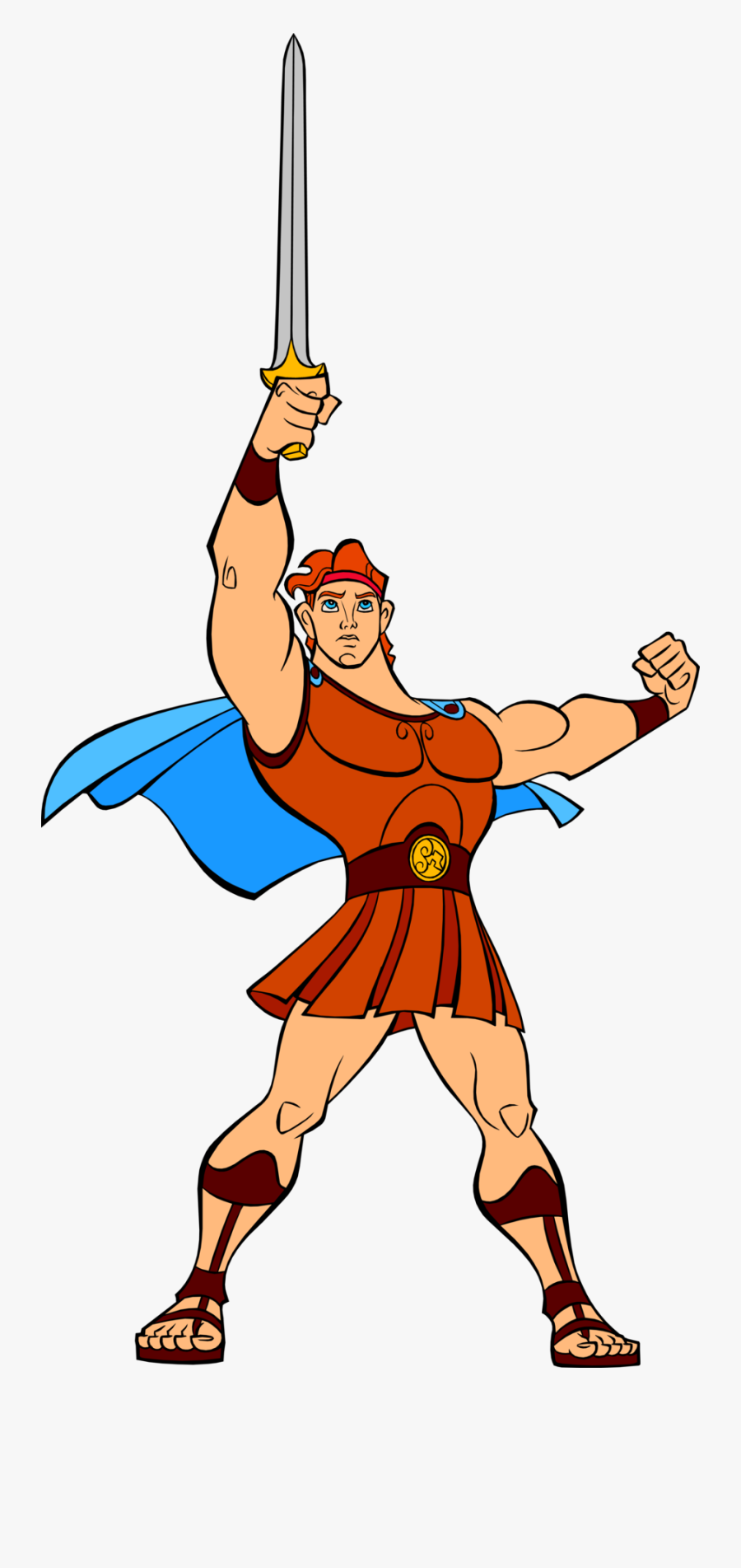 Hercules Transparent Background - Hercules With Sword Disney, Transparent Clipart