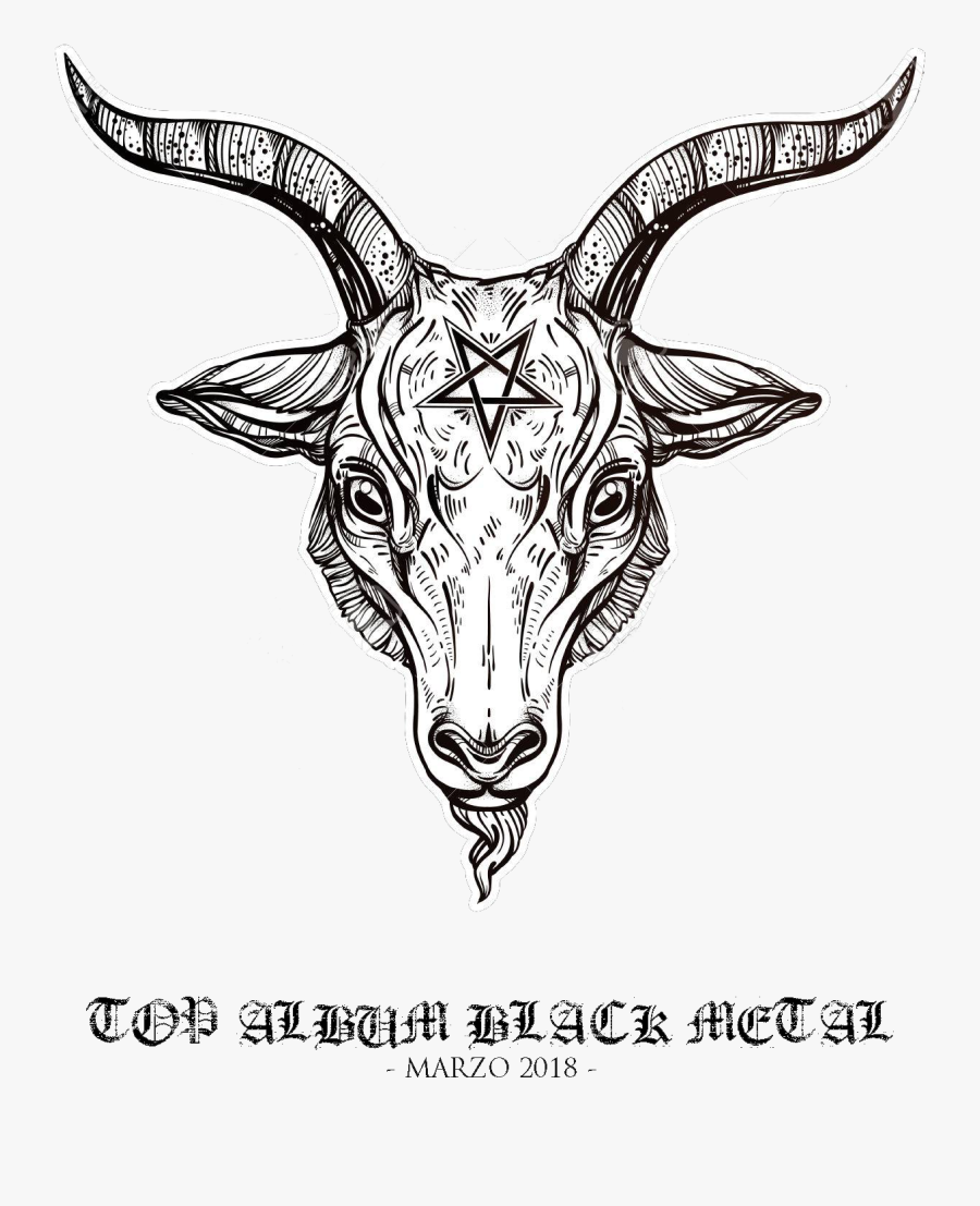 Demon Goat Head - Baphomet Head, Transparent Clipart