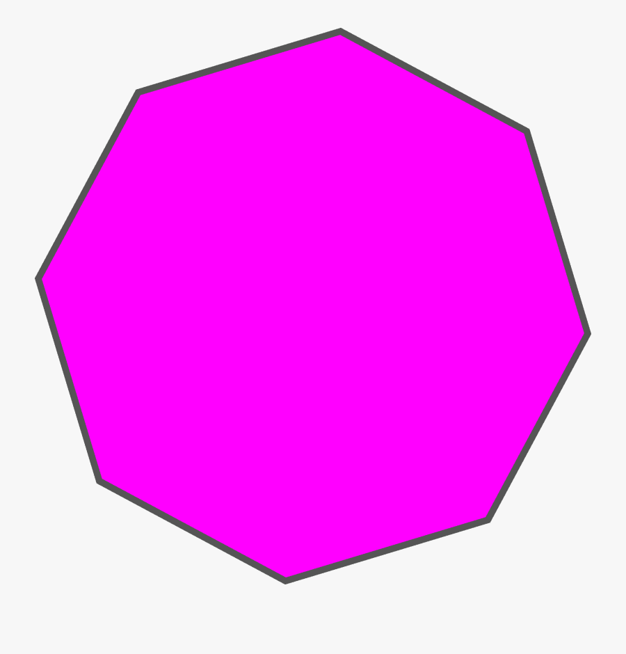 Purple Clipart Octagon, Transparent Clipart