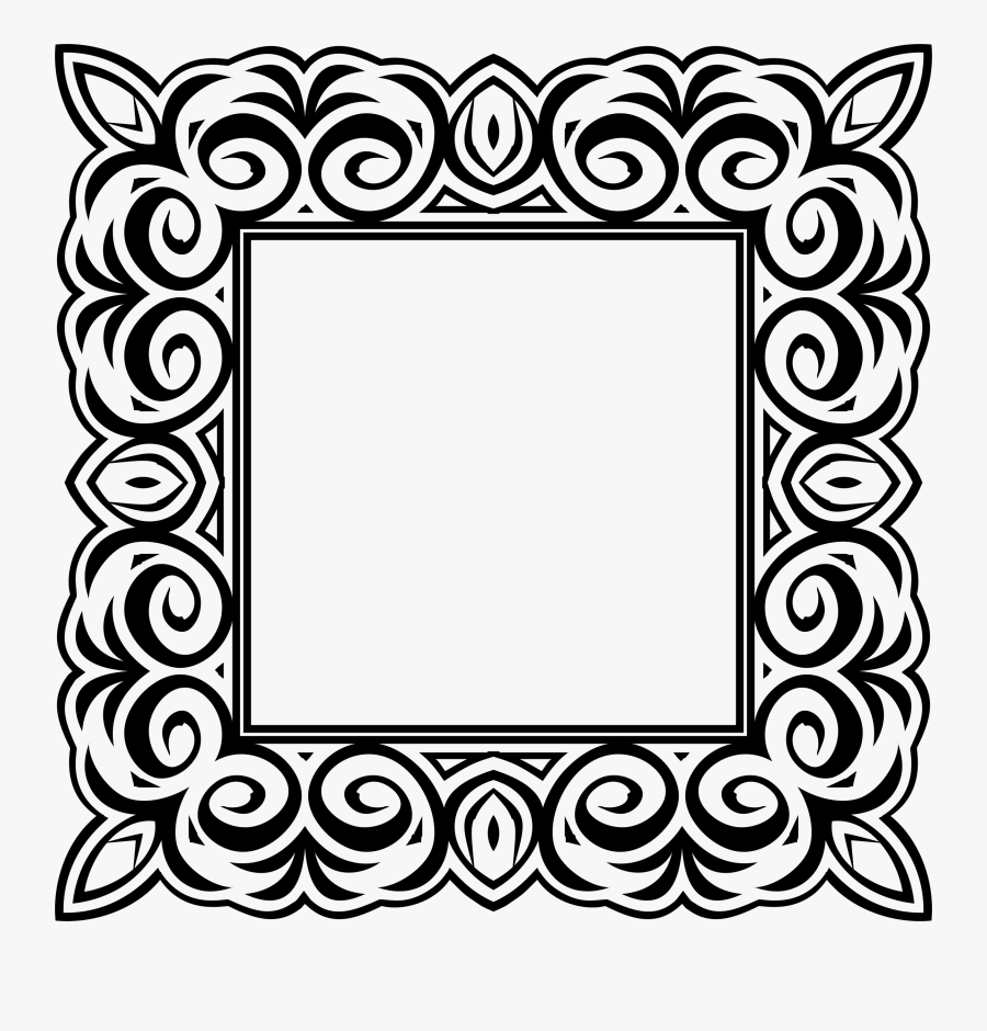 Picture Frames Octagon Shape Ornament Square Circle - Vintage Decorative Ornamental Frame 2, Transparent Clipart