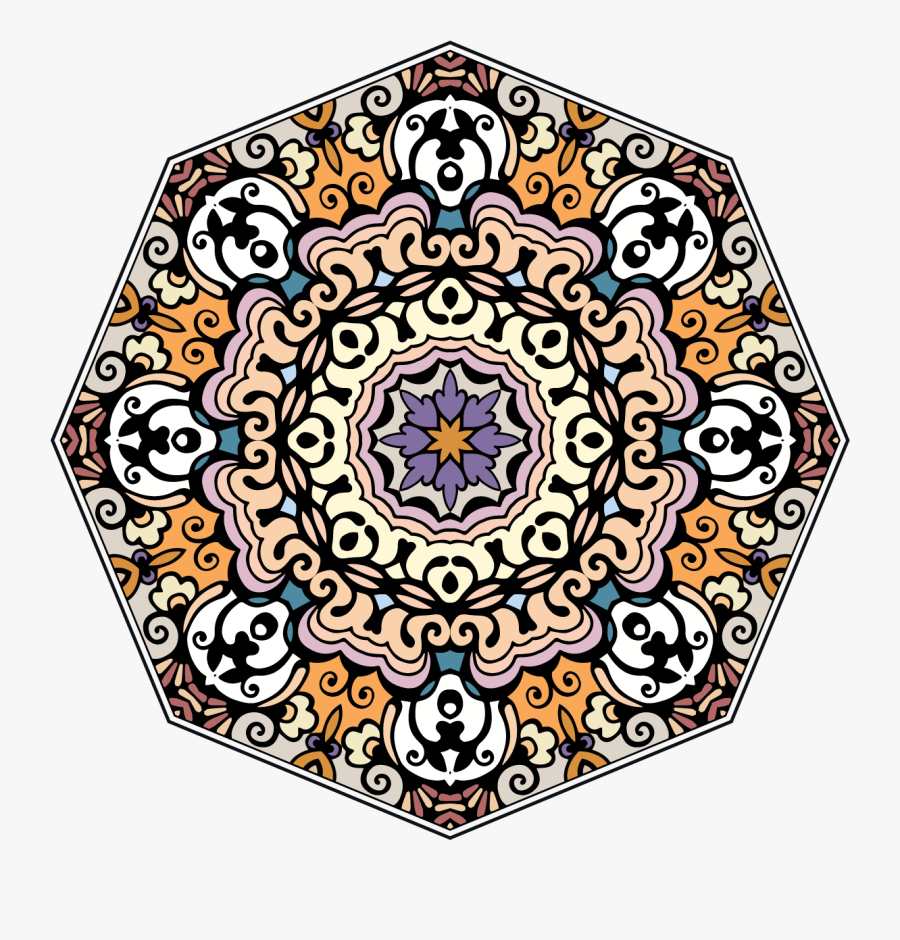 Transparent Octagon Pattern Png - Circle, Transparent Clipart