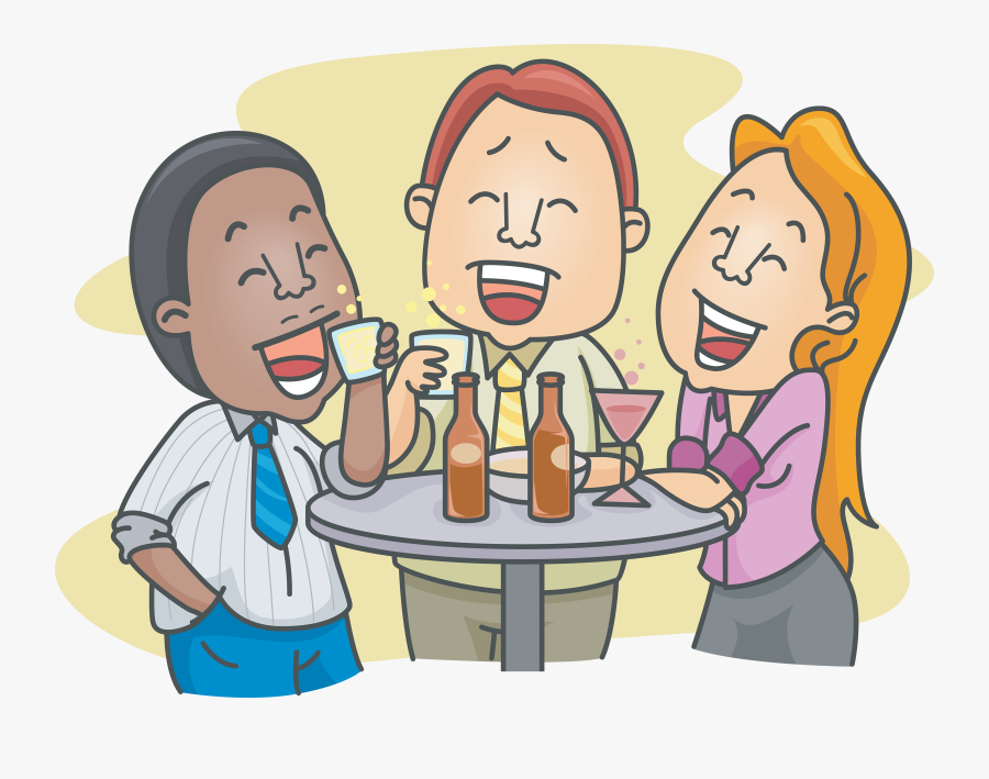 Group Of Friends Cartoon, Transparent Clipart