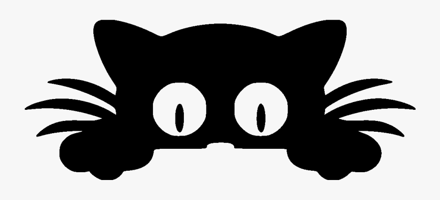 Cat Funny Eyes File Size - Cat Peeking Over Clipart Png, Transparent Clipart