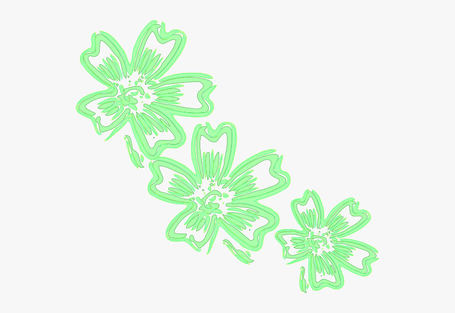 Lighter Green Flowers Svg Clip Arts - Illustration, Transparent Clipart