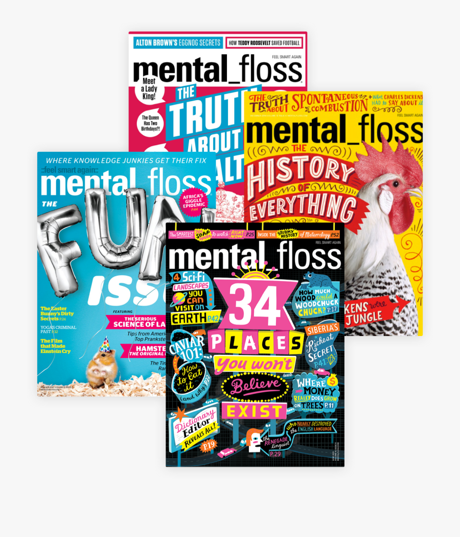 Transparent Magazines Png - Mental Floss, Transparent Clipart