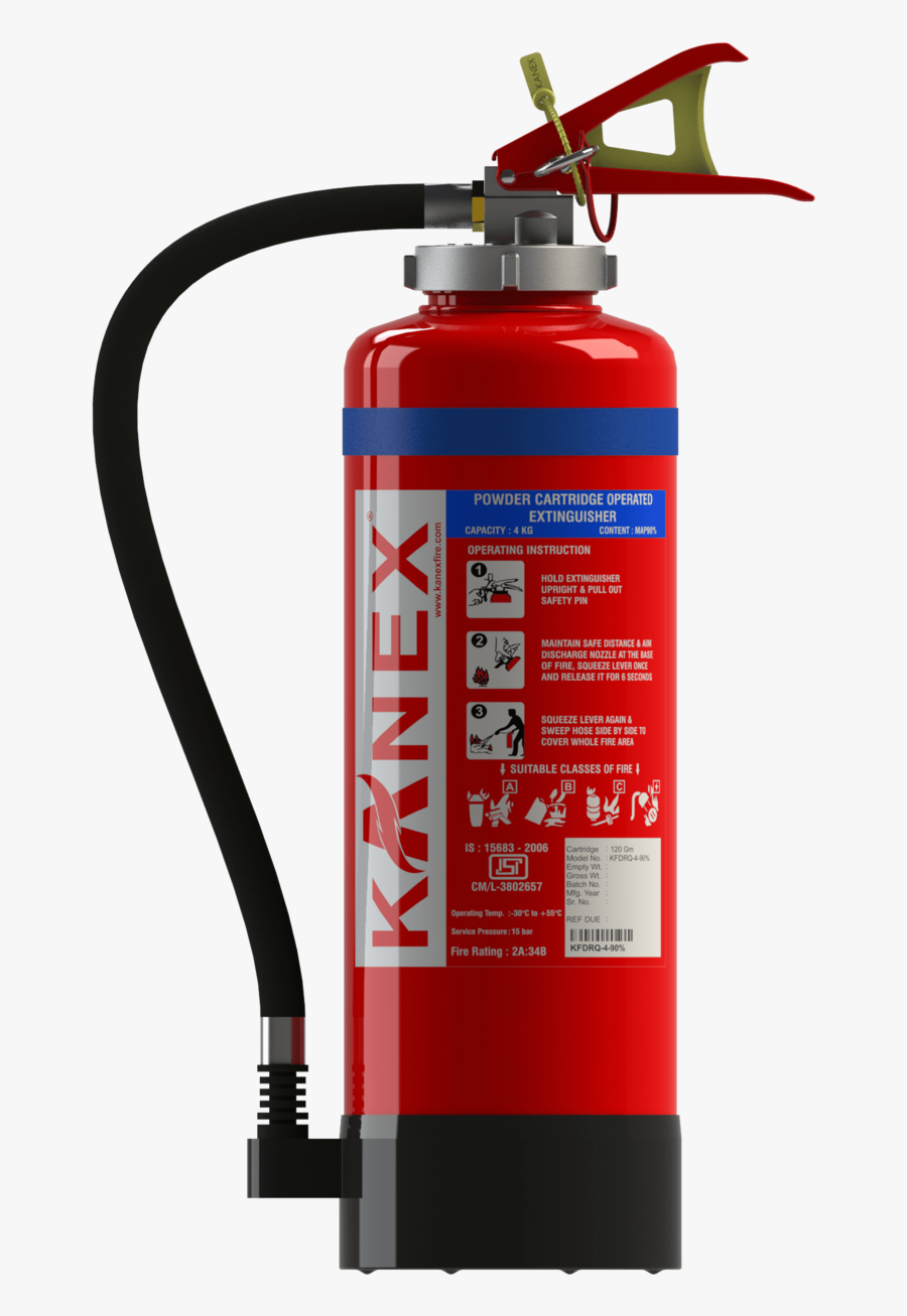 Extinguisher - Dry Chemical Fire Extinguisher Diagram, Transparent Clipart
