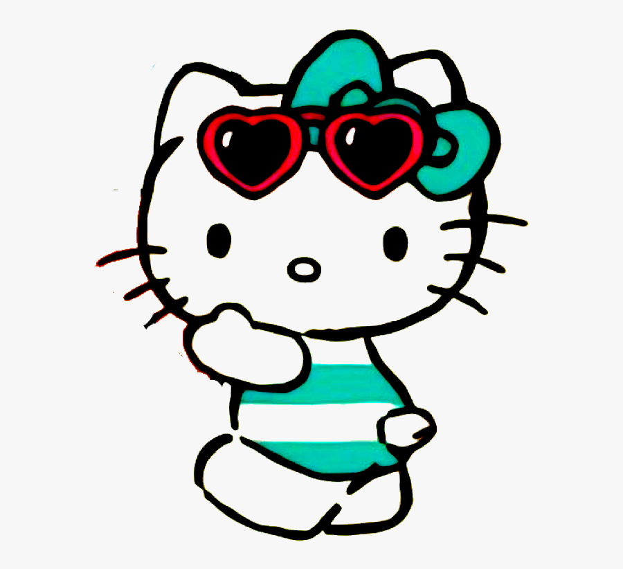 Hello Kitty Rainbow Coloring Pages / Glitter Hello Kitty Coloring pages