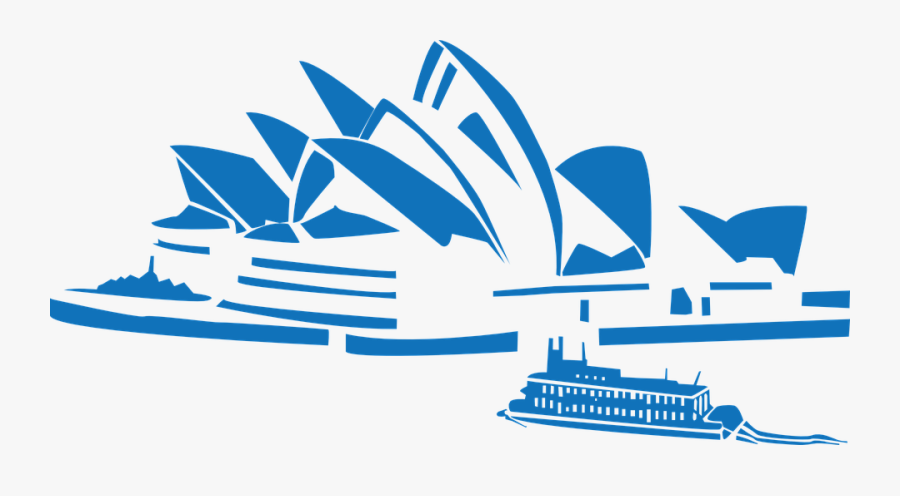 Sydney, Opera, Famous, Silhouette, Building, House - Sydney Opera House Vector Png, Transparent Clipart