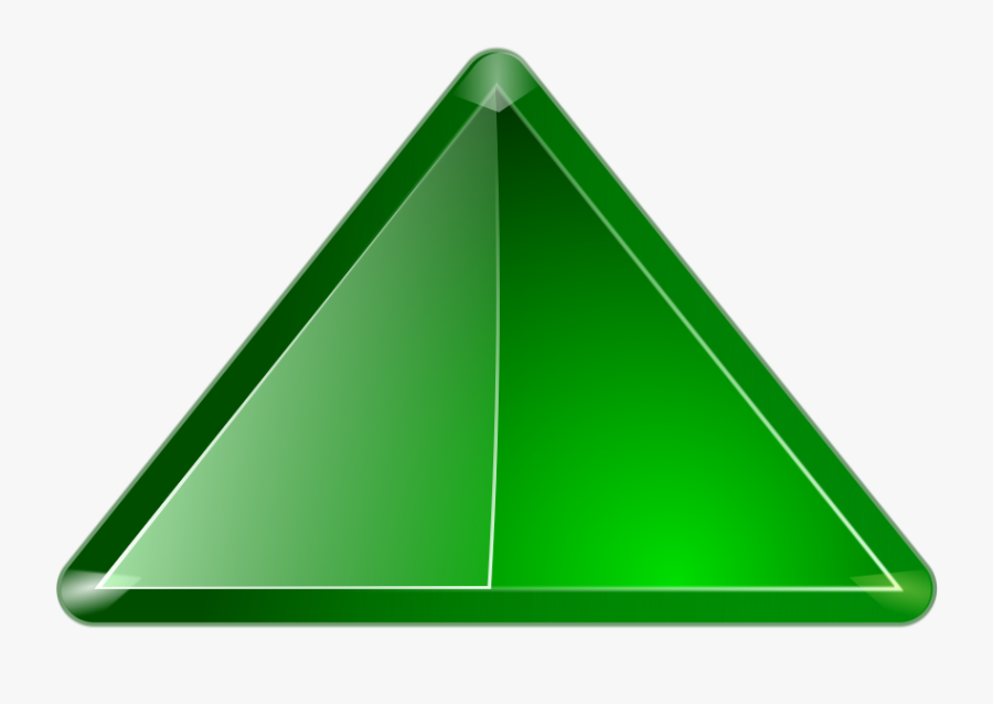 Transparent Green Arrow Up Png - Triangle, Transparent Clipart