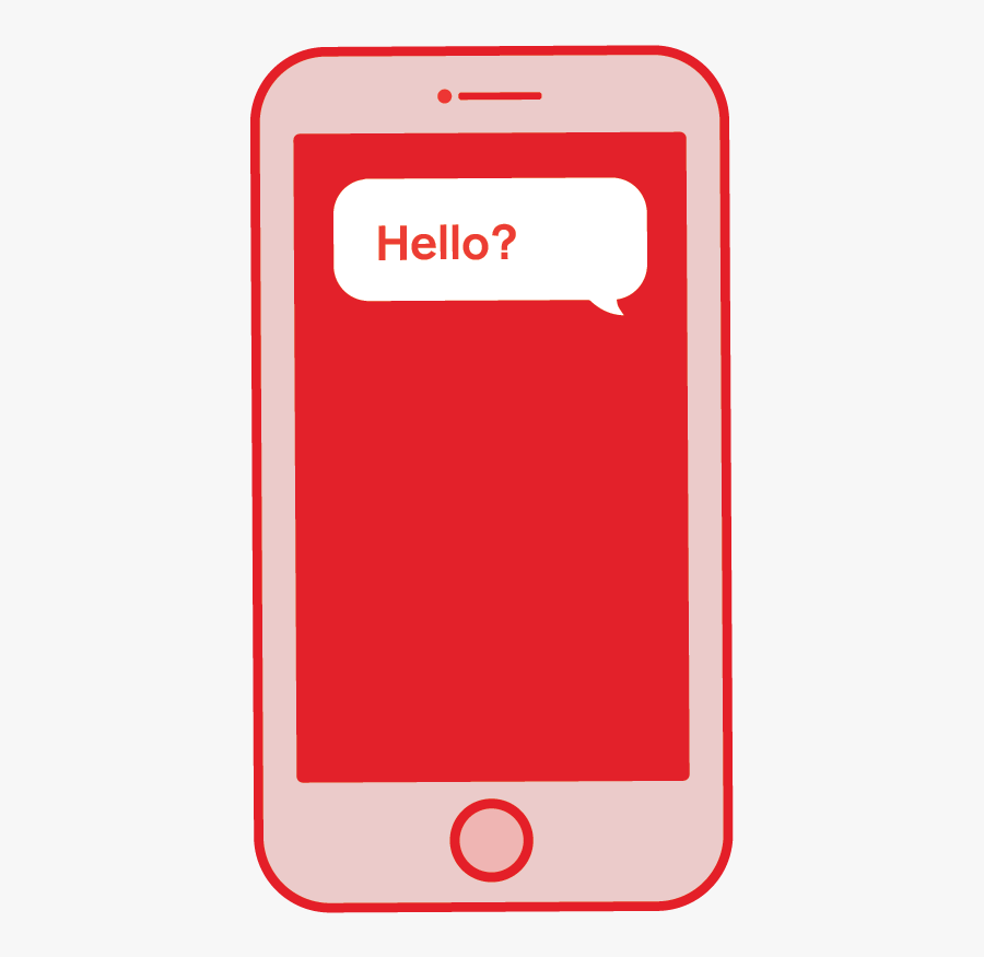 Texting In Crisis Line - Phone Text Png, Transparent Clipart
