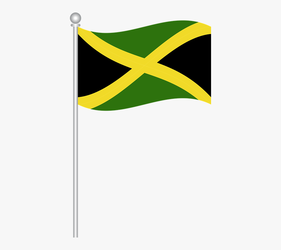Flag Of Jamaica, Flag, Jamaic - Jamaican Flag No Background, Transparent Clipart