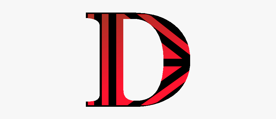 D Logo Red And Black Striped - Dhariwal International, Transparent Clipart