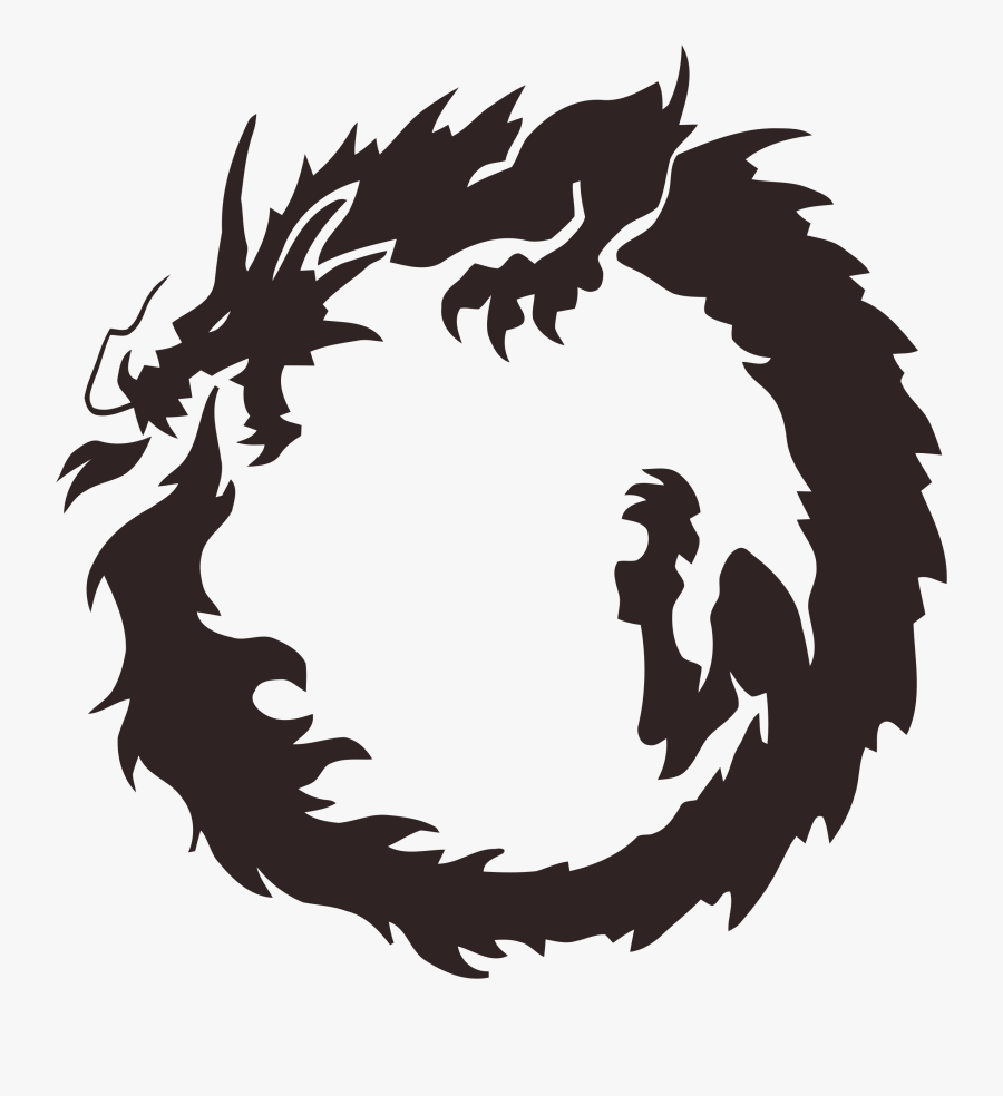 Ouroboros Chinese Dragon Japanese Dragon - Chinese Dragon Circle Png ...