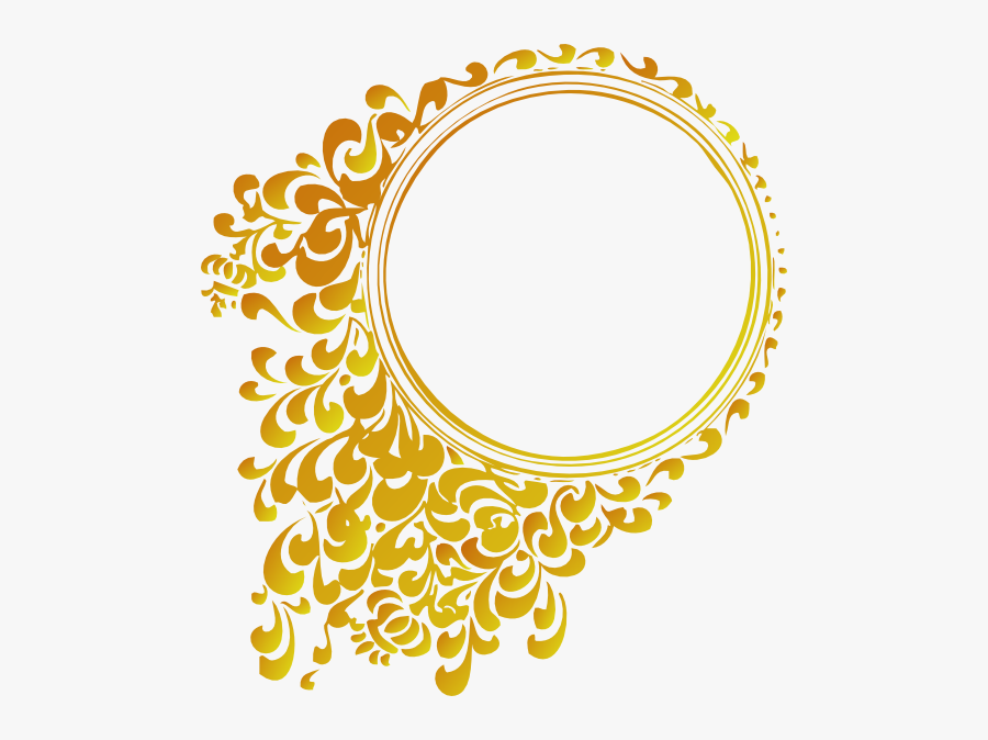 Vector Gold Frame Png, Transparent Clipart