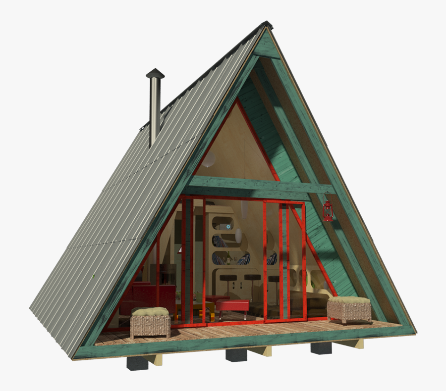 Transparent Porch Clipart - Frame Tiny House Plans, Transparent Clipart