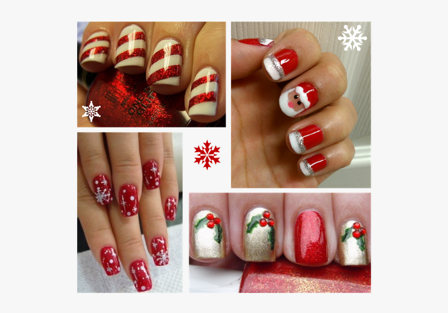 Christmas Nail Art Inspiration - Christmas Nail Designs, Transparent Clipart