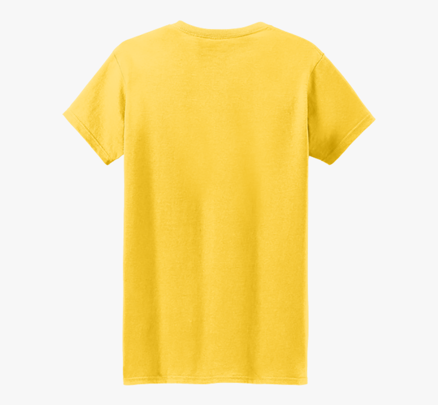 Yellow Gildan Shirt Back Clipart , Png Download - Gildan Yellow Shirt Front And Back Tshirt, Transparent Clipart