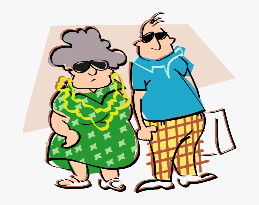 Fun In Marriage - Old Couple Clipart Transparent, Transparent Clipart