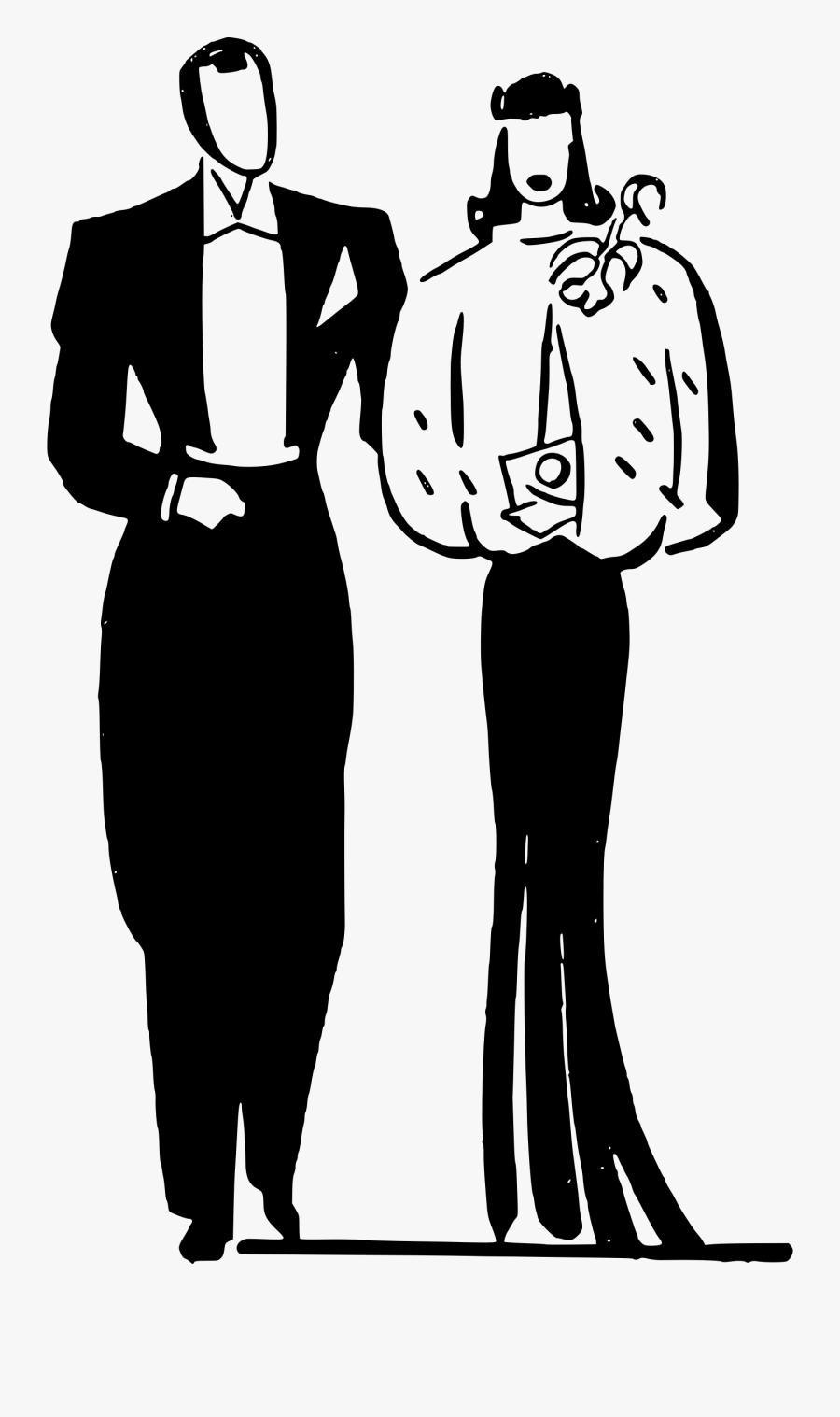 Party Couple - Fancy Clothes Clip Art, Transparent Clipart