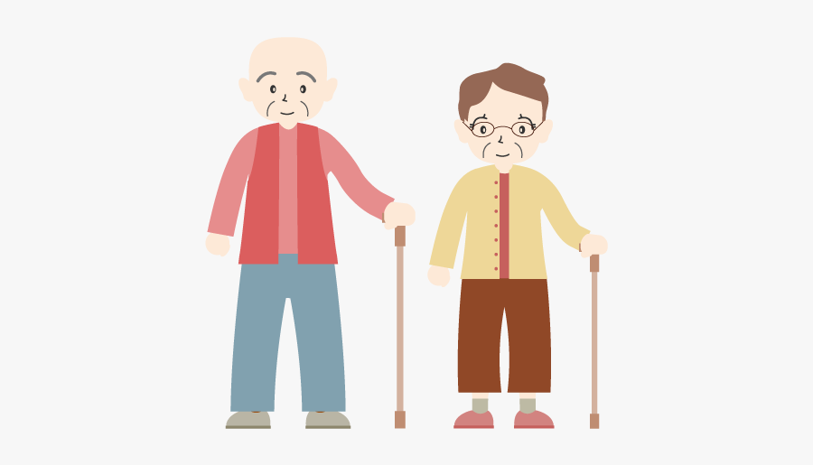 Old Man Simple Illustration, Transparent Clipart