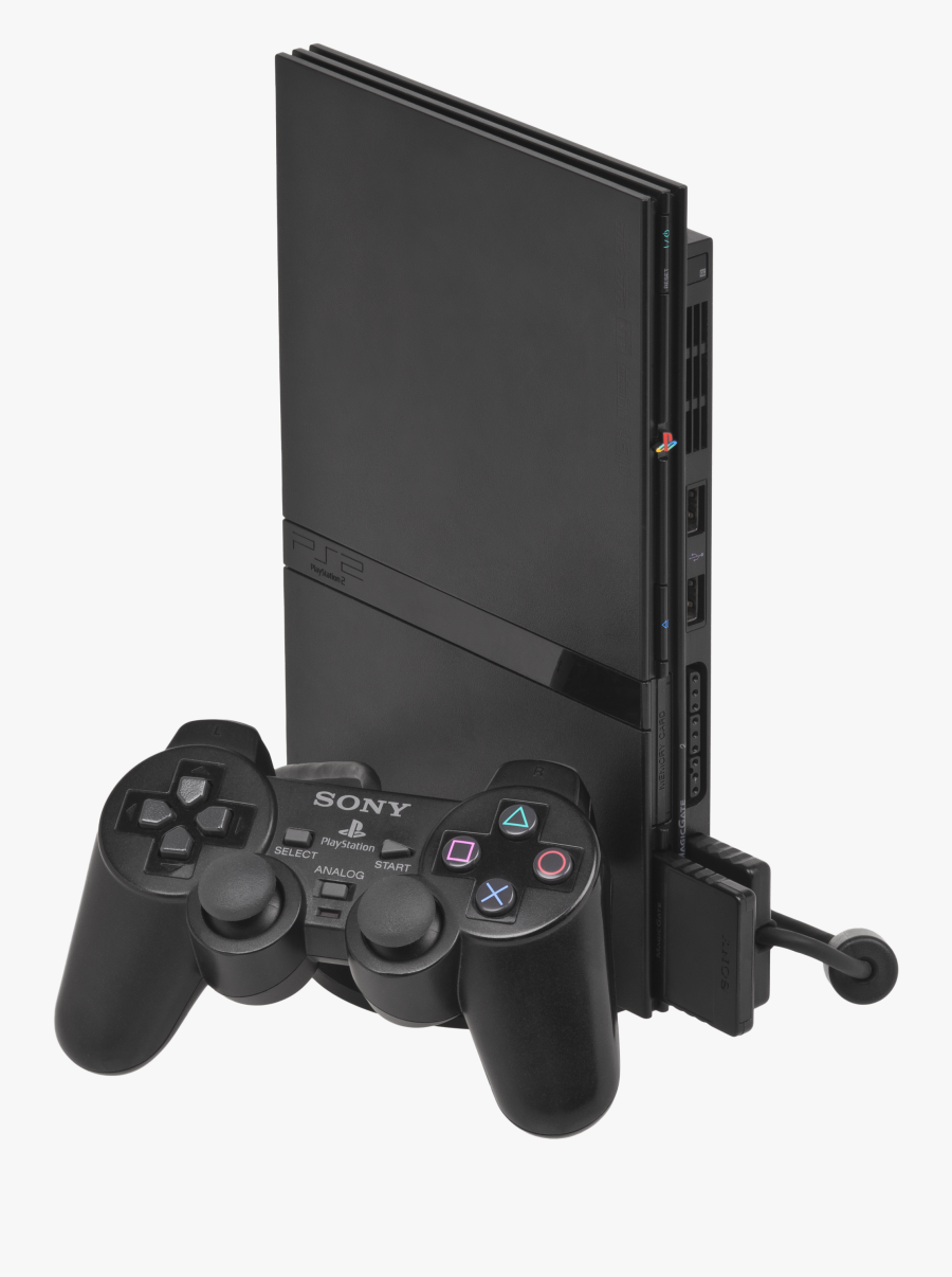 Play Station 2 Slim, Transparent Clipart