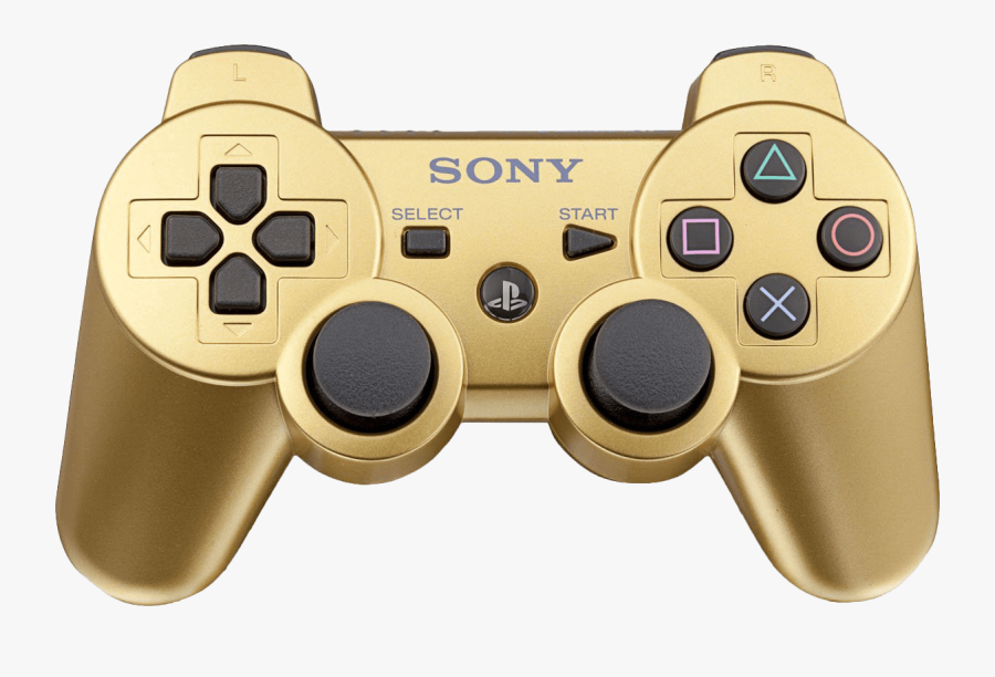 Sixaxis Dualshock 3 Wireless Controller - Playstation 3 Controller Gold, Transparent Clipart