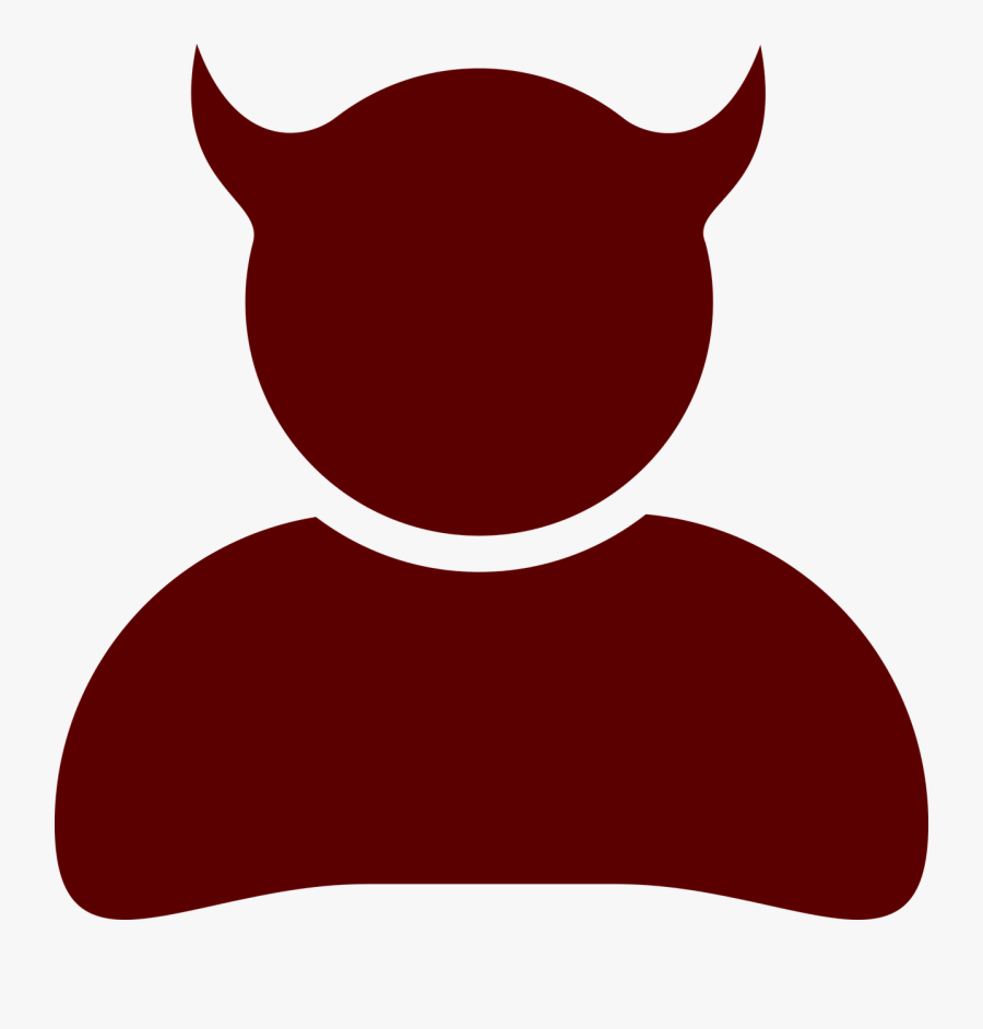 Evil, User, Silhouette, Person, Profile, Devil, Avatar - Devil Profile, Transparent Clipart