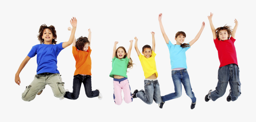 Eae420 Srz 979 424 85 22 - White Background Children Jump, Transparent Clipart