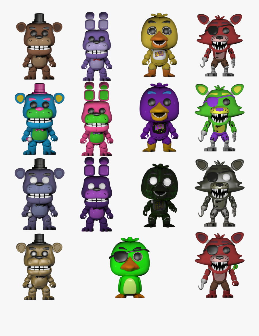 Five Nights At Freddys Funko Pops, Transparent Clipart