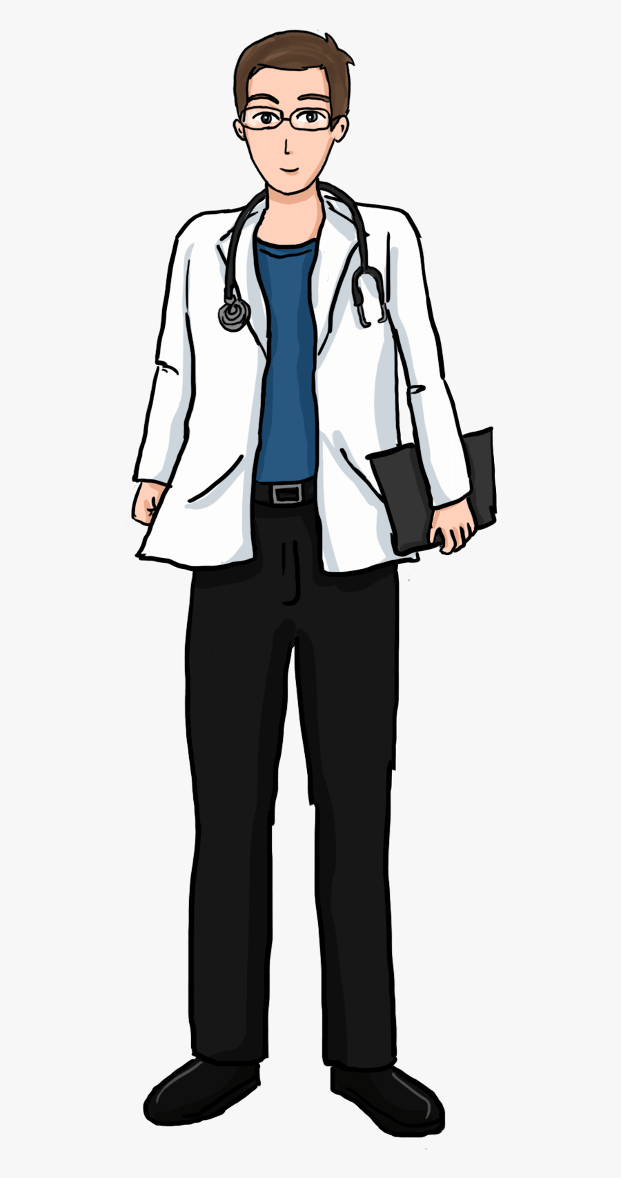 In Doctor Uniform Clipart - Clip Art Of A Doctor, Transparent Clipart