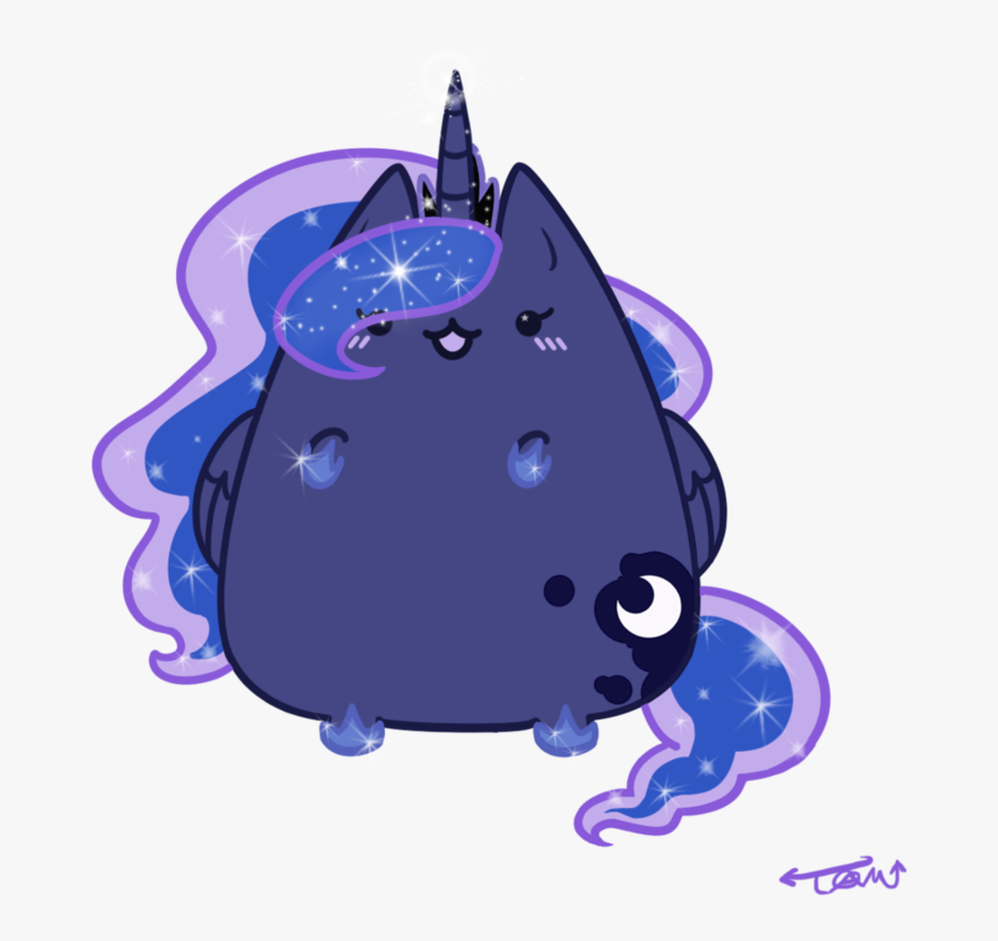 Blue Pony Electric Purple Pusheen Cat - Pusheen My Little Pony , Free ...