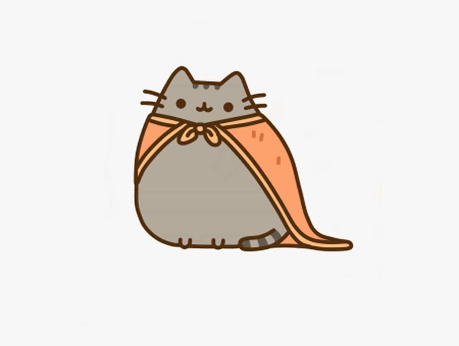 Carnivoran Headgear Pusheen Hero Cat Free Hq Image - Cat Pusheen Png, Transparent Clipart