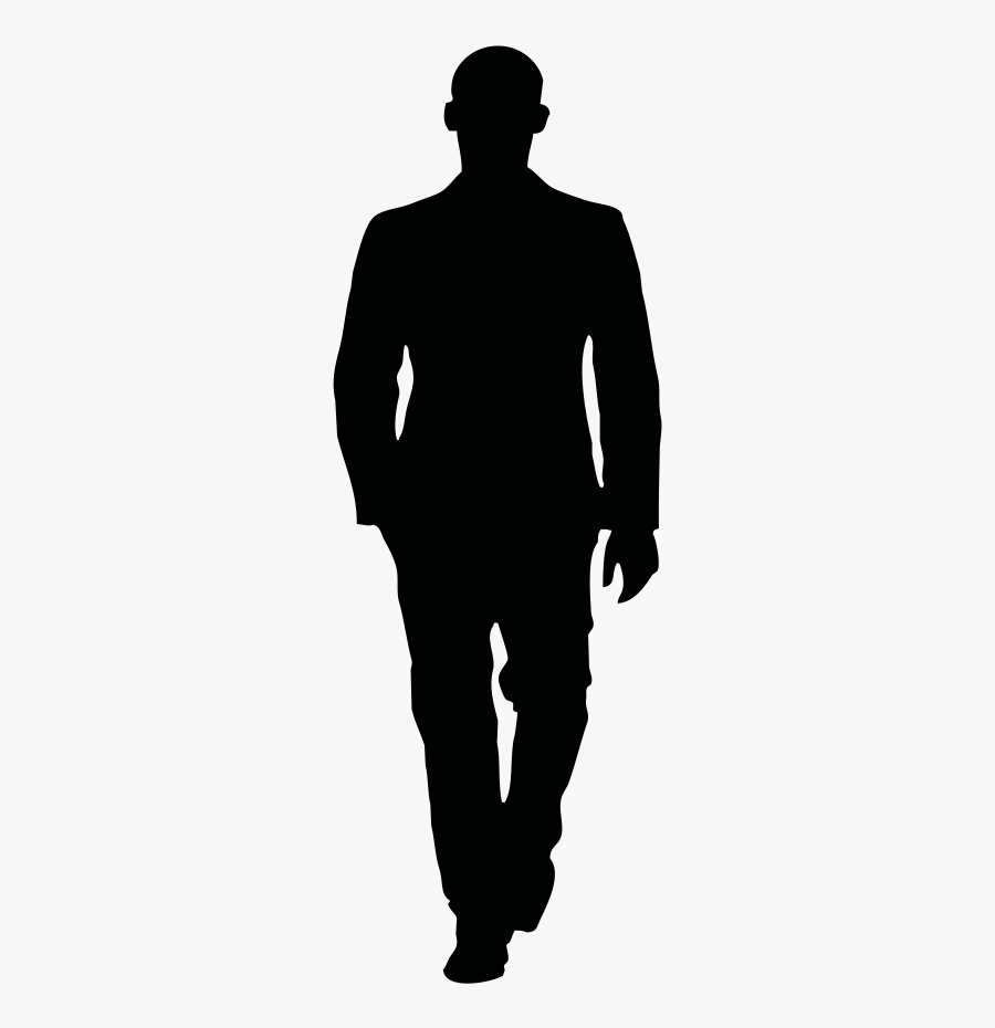 Silhouette Person Walking Away, Transparent Clipart