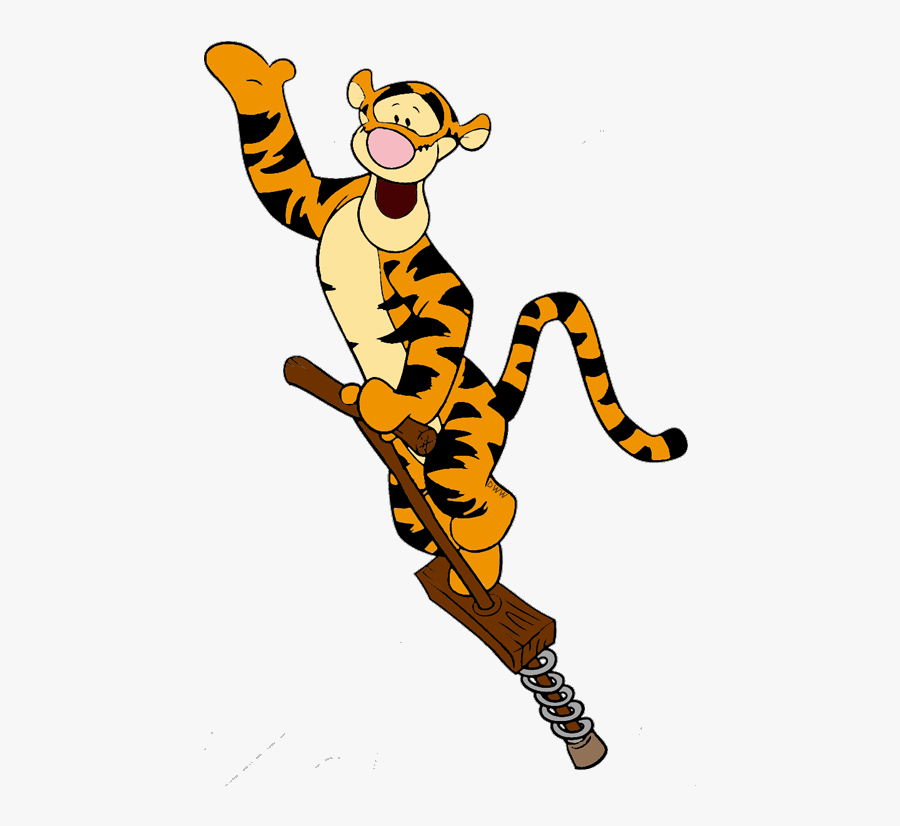Tigger On A Pogo Stick Clipart , Png Download - Tigger On A Pogo Stick, Transparent Clipart