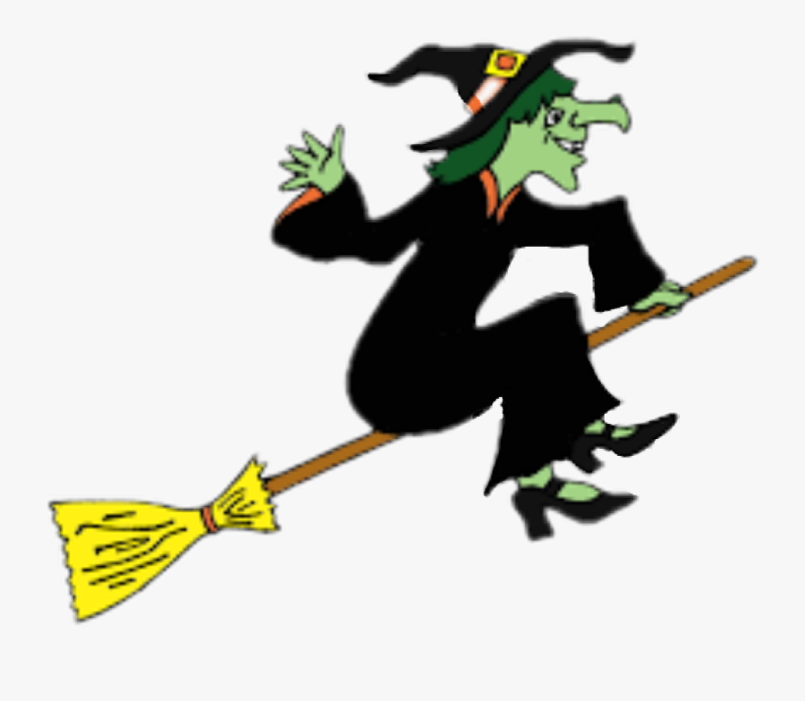 #witch #broom #millysstickers #sticker #green #halloween - Halloween Witch, Transparent Clipart