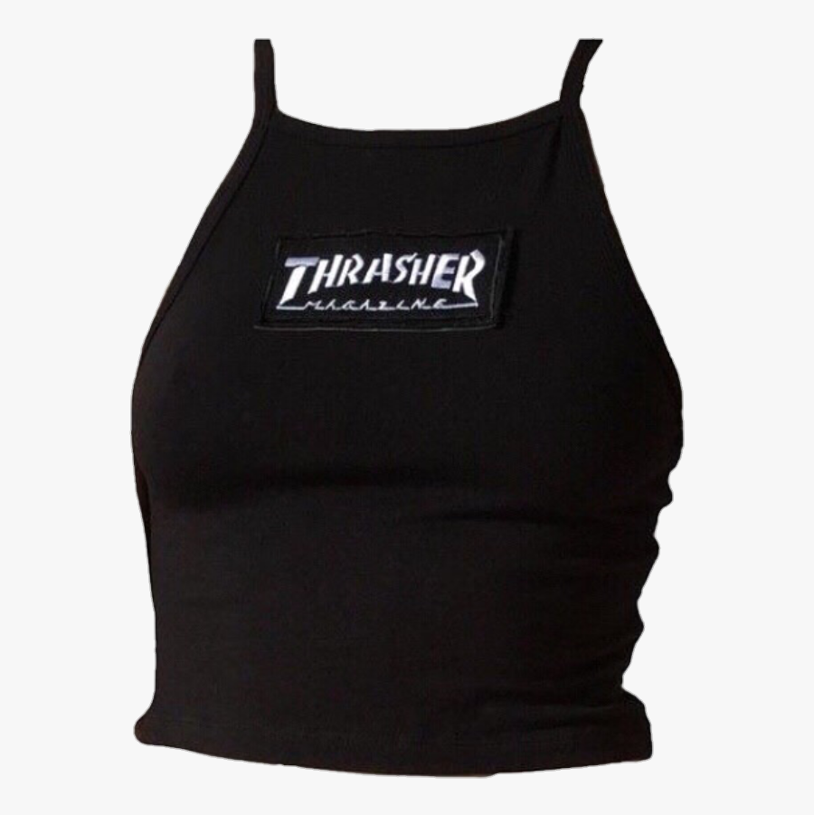 #tanktop #tank #top #thrasher #skateboard #tomboy #shirt - Thrasher, Transparent Clipart