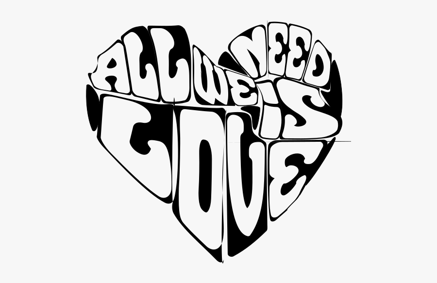 All We Need Is Love - Transparent 60's Clip Art , Free Transparent ...