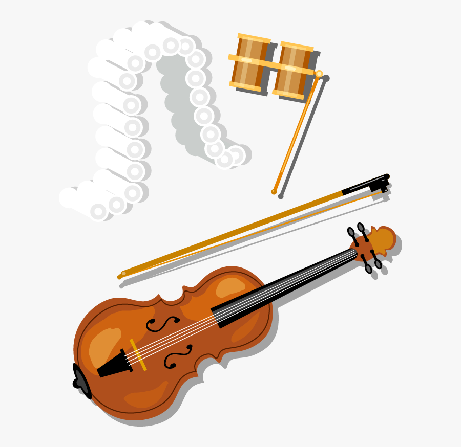 Bass Violin Violone Clip - Violin Vector Png, Transparent Clipart