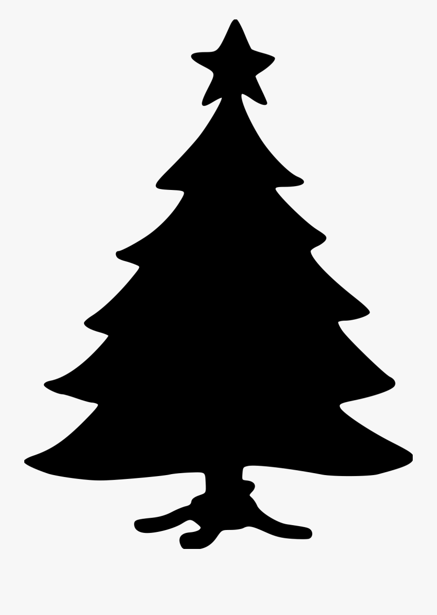 Transparent Christmas Silhouette Png - Christmas Tree, Transparent Clipart