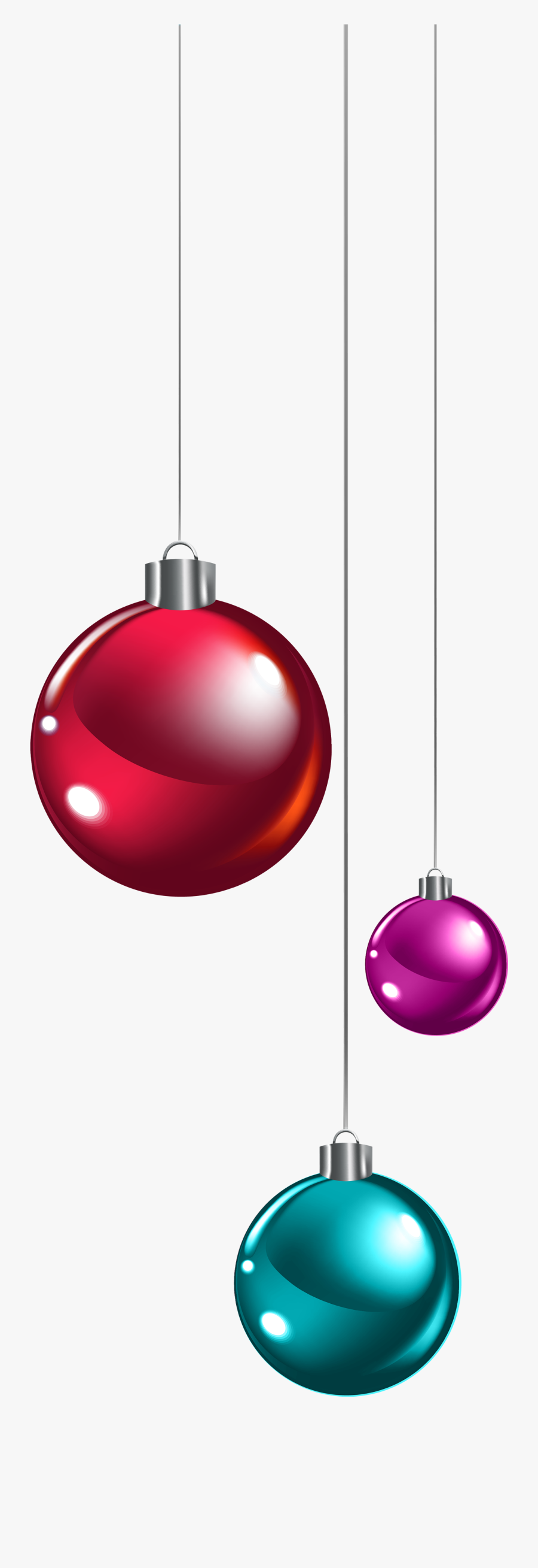 Hanging Christmas Balls Png Clipart - Christmas Transparent Decorative Ornament Ball, Transparent Clipart