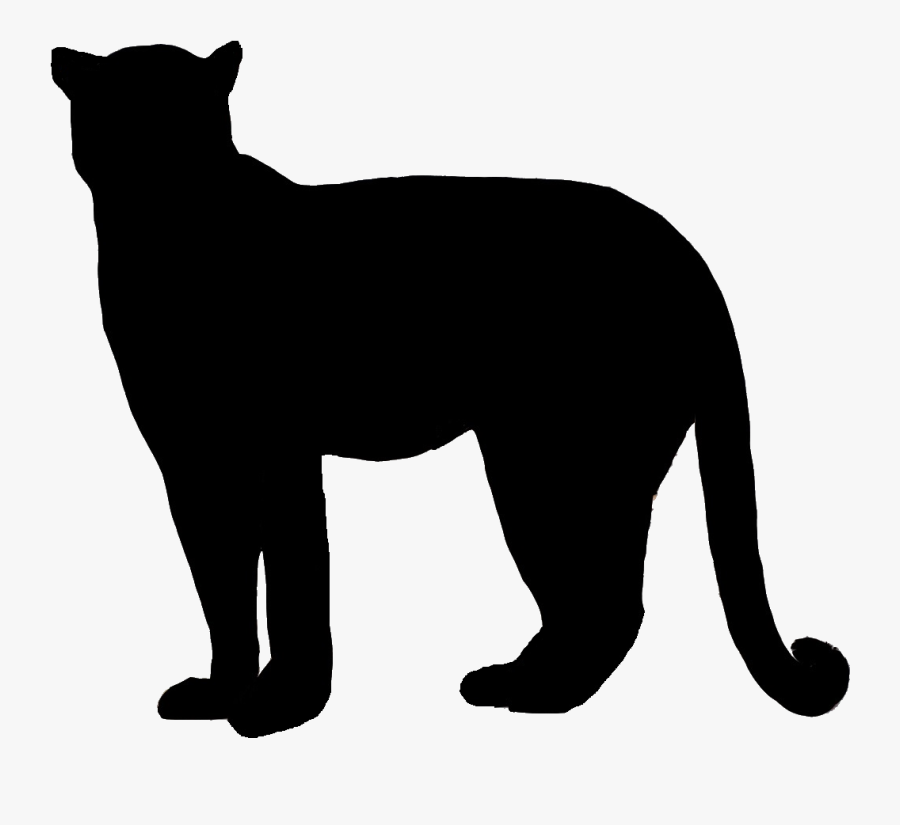 Vector Freeuse Bobcat Clipart Silhouette - Leopard Silhouette, Transparent Clipart