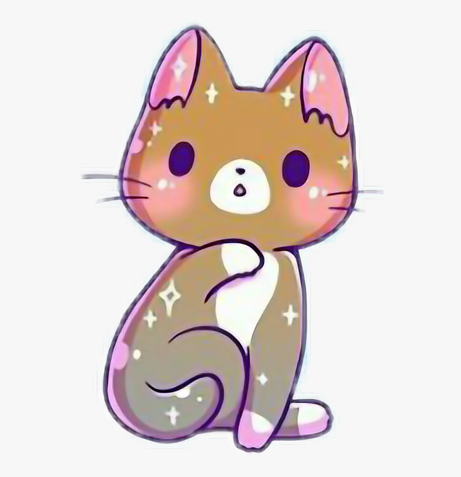 Kawaii Cute Kitten Cats - Kawaii Cute Cat Drawing, Transparent Clipart