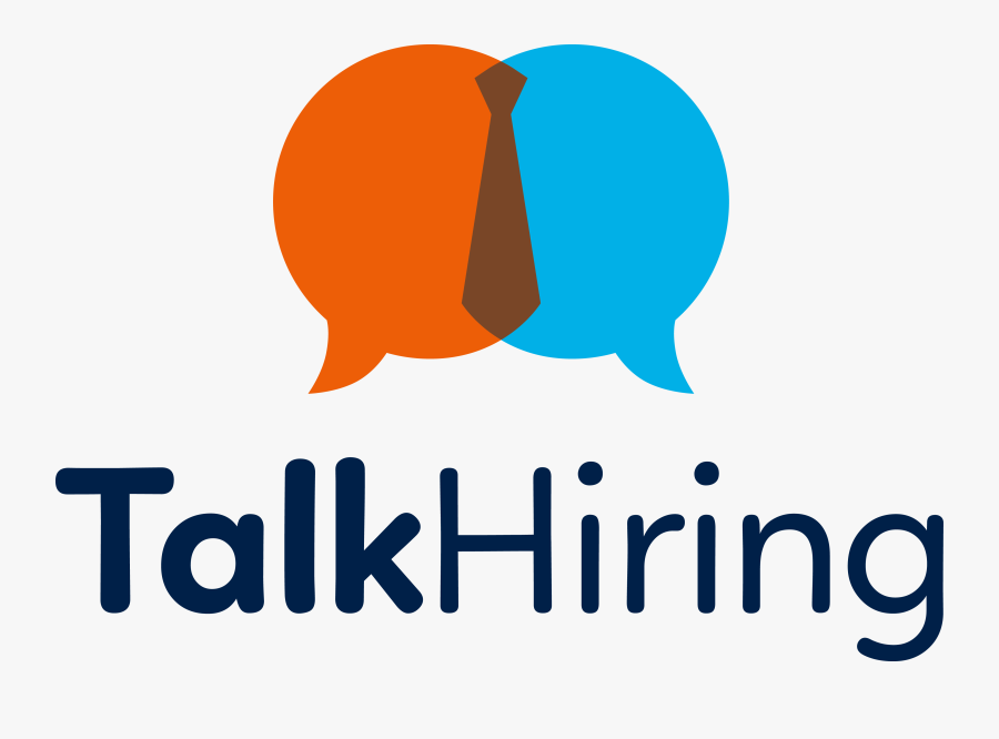 Talk Hiring Logo, Transparent Clipart