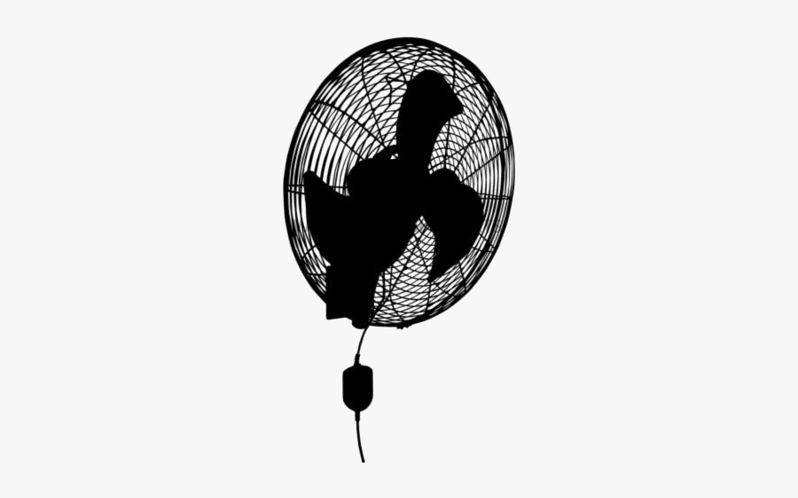 Mounted Desk Fan Png Full Hd - Silhouette, Transparent Clipart